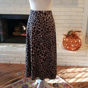 3X (22W/24W) ANIMAL PRINT 6-PANEL SKIRT